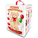 Teddy Greetings: Snehové priania plyšový medveď v bielej darčekovej krabici 120 cm