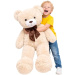 Teddy Greetings: Snehové priania plyšový medveď v červenej darčekovej krabici 120 cm