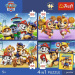 Tlapková patrola - 4 x 88 ks Premium Plus Kids puzzle - Trefl