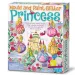 Trblietavá princezná sadrový magnet na chladničku tvorivá hra obrázok 1