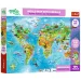 Treflik Svetová mapa so zvieratami vzdelávací 104ks puzzle - Trefl