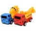 Truck Working: 7-dielny set stavebných vozidiel so zotrvačníkom a príslušenstvom