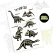 TyToo: Svietiace dinosaury - nálepkové tetovanie