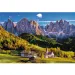 Údolie Val di Funes, Dolomity - Taliansko 1500 dielne puzzle - Trefl