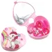 Unicorn set krásy v zásobníkou v tvare srdca