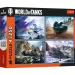 Veľká tanková bitka 4x250ks puzzle - Trefl