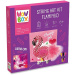 WowBox: LED svetelný špagátový obraz – Plameniak