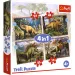 Zaujímavé dinosaruy 4v1 puzzle - Trefl