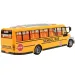 Žltý školský autobus so svetelnými efektmi a akumulátorom na diaľkové ovládanie 27MHz 40cm